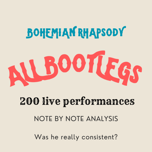 200 vocal performances of Freddie Mercury analyzed